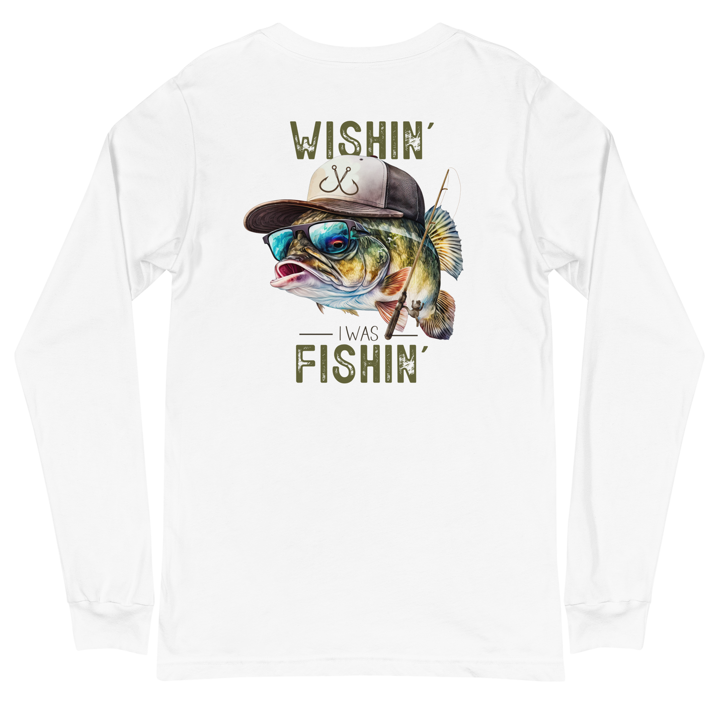 Wishin'I was Fishin' Long Tee