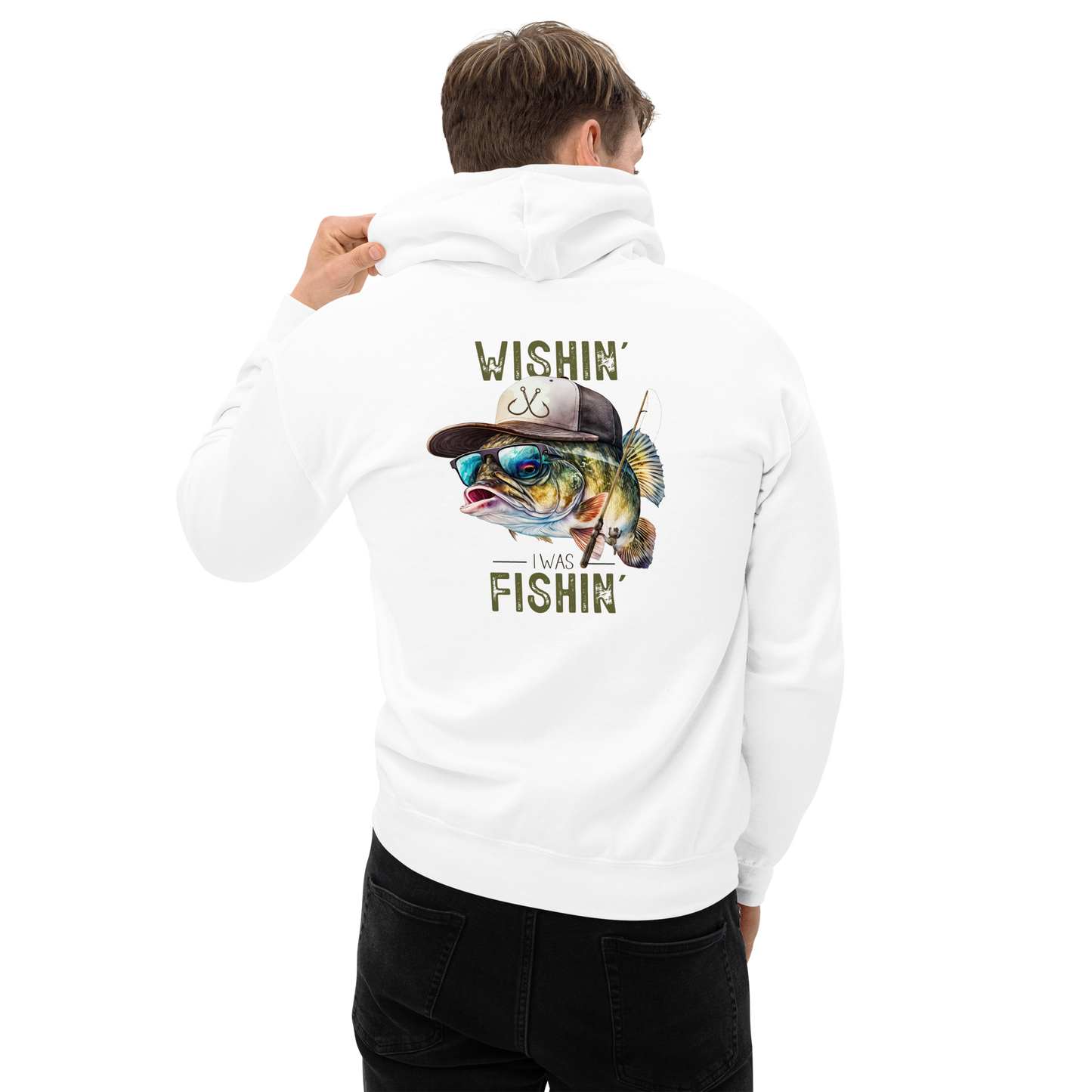 Wishin' I Was Fishin' Hoodie